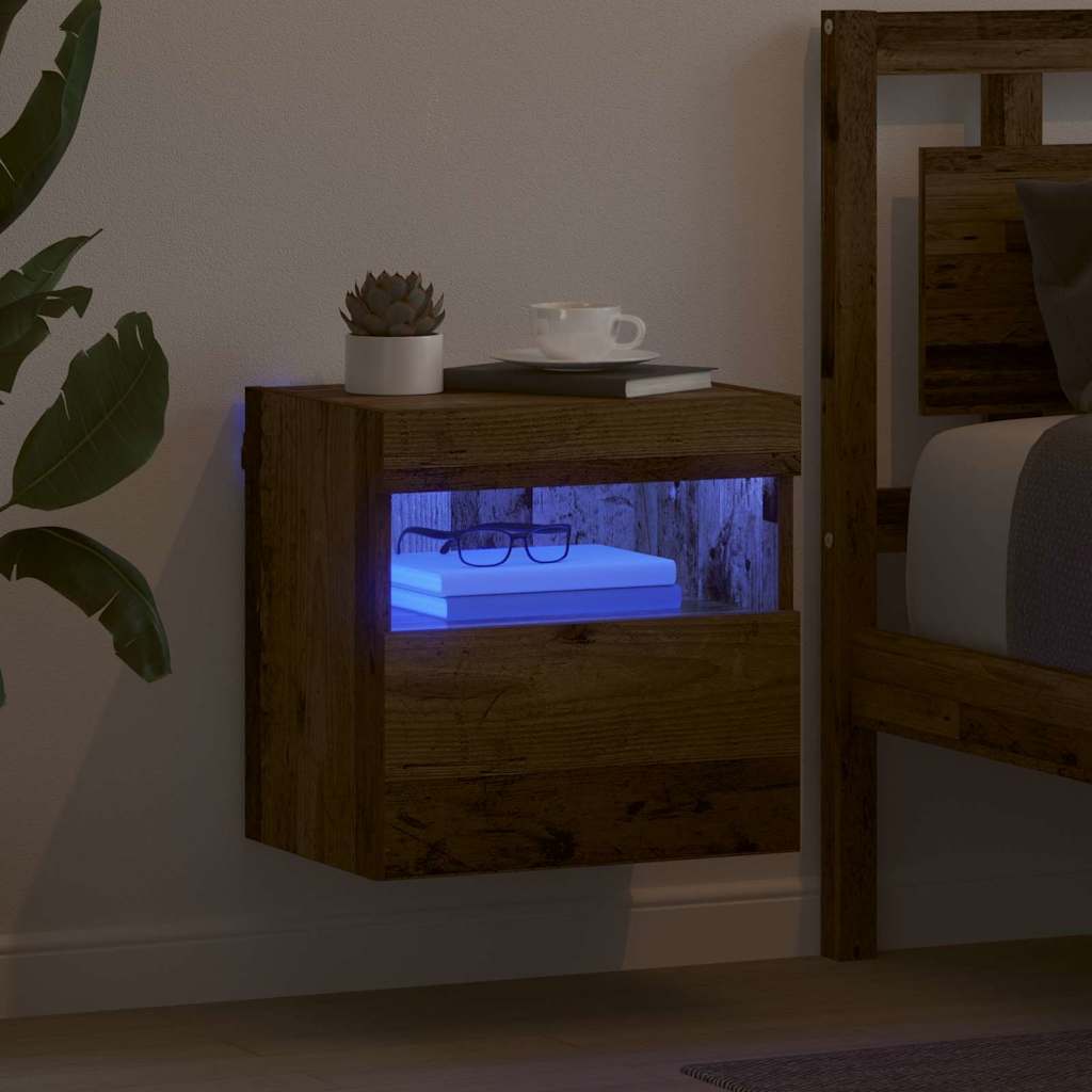 vidaXL Ντουλάπι Τηλεόρασης Τοίχου Επιτοίχιο Παλιό Ξύλο 40 x 30 x 40 εκ