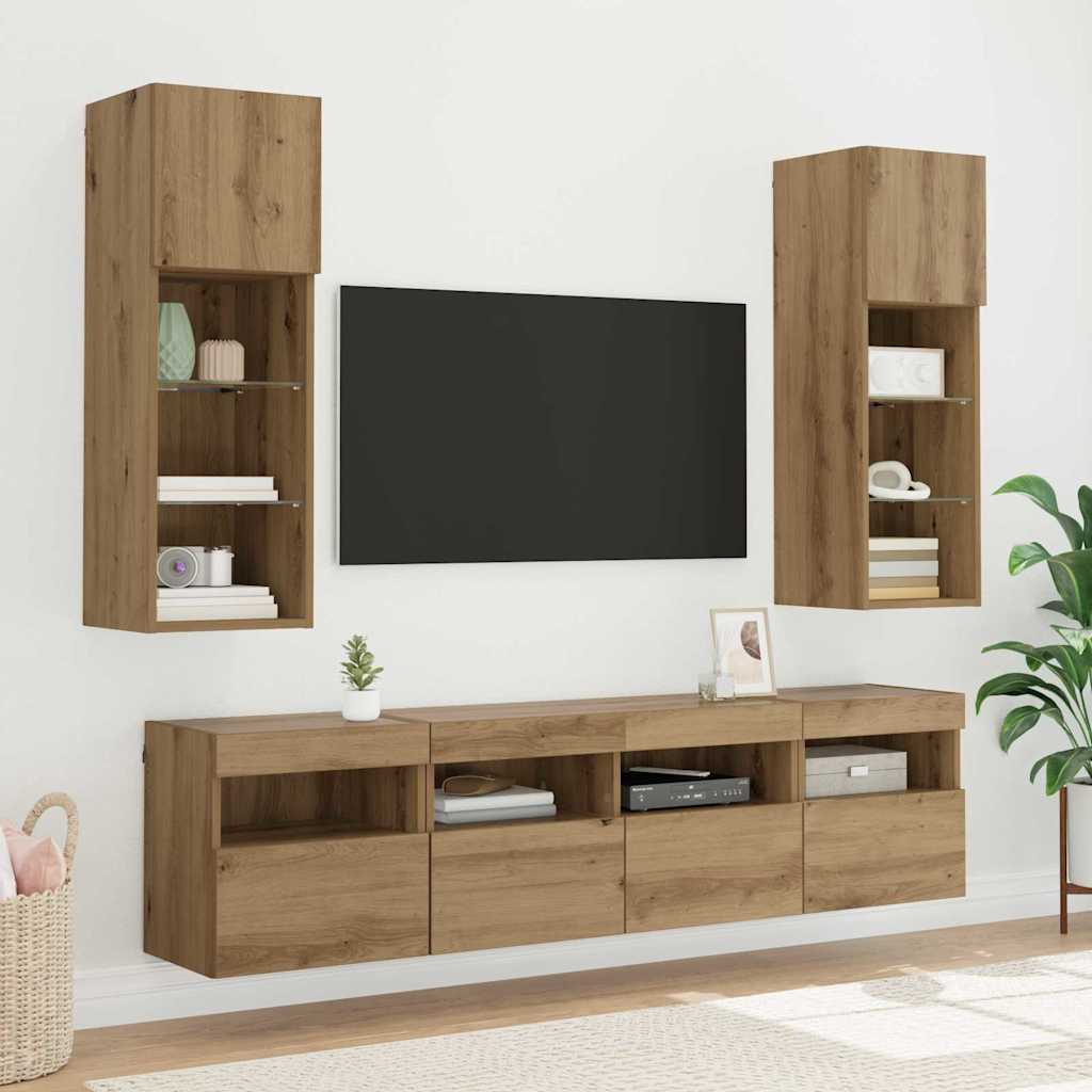 vidaXL Ντουλάπι Τηλεόρασης Τοίχου Artisan Oak 40 x 30 x 40 εκ