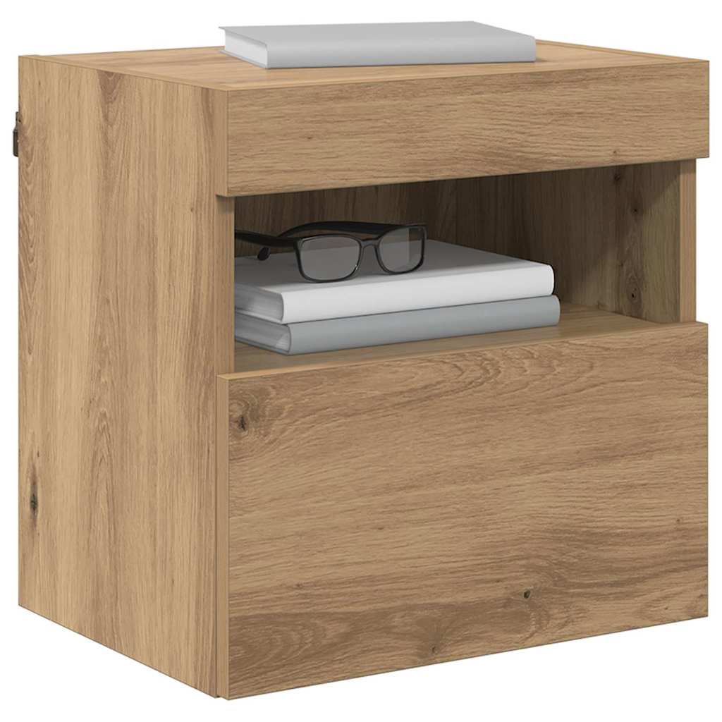 vidaXL Βάσεις τηλεόρασης Επιτοίχιο 2 pcs Artisan Oak 40 x 30 x 40 εκ
