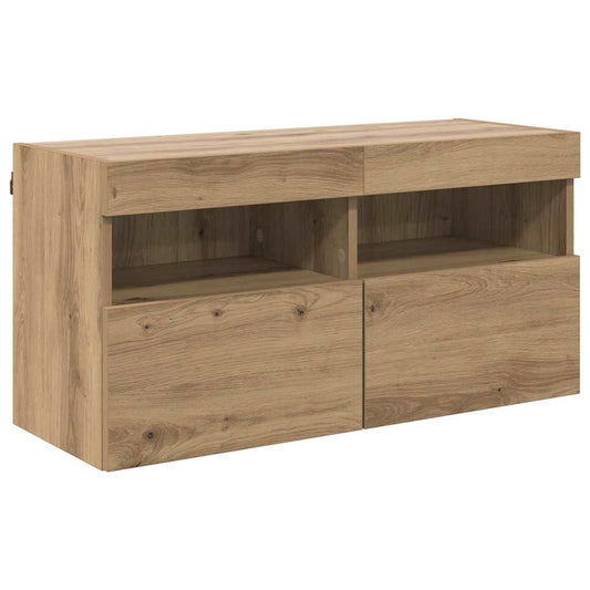 vidaXL Ντουλάπι Τηλεόρασης Τοίχου Artisan Oak 80 x 30 x 40 εκ