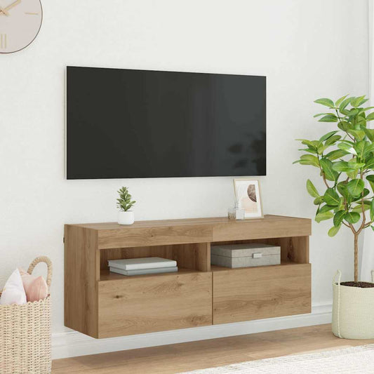 vidaXL Ντουλάπι Τηλεόρασης Τοίχου Artisan Oak 100 x 30 x 40 εκ