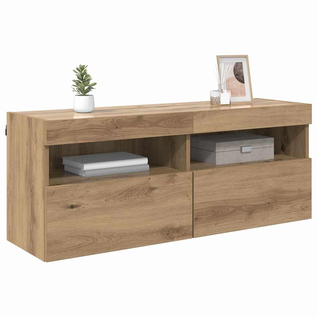 vidaXL Ντουλάπι Τηλεόρασης Τοίχου Artisan Oak 100 x 30 x 40 εκ