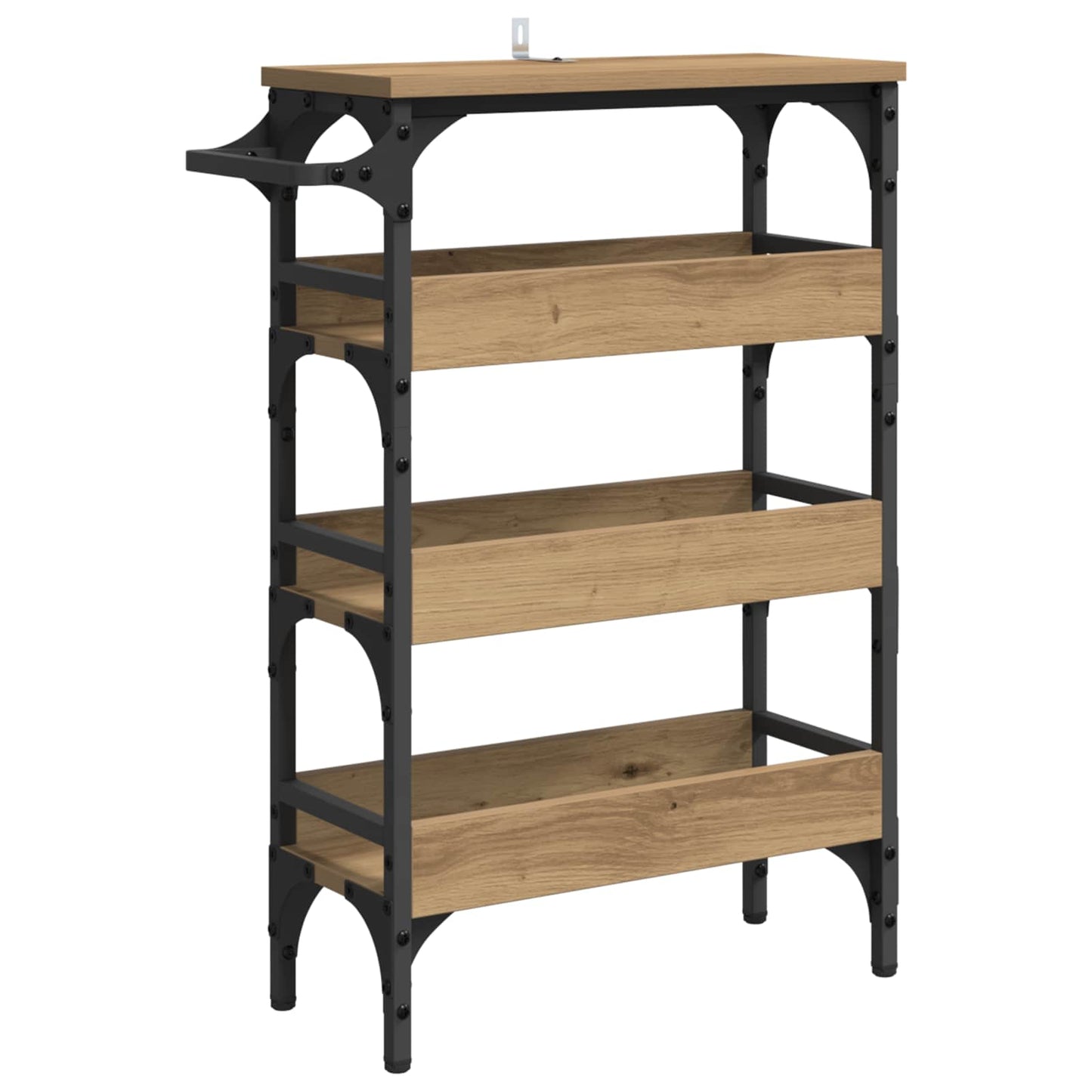 vidaXL Καρότσι Κουζίνας Artisan Oak 53 x 20 x 76 εκ.