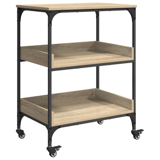 vidaXL Καρότσι Κουζίνας Δρύς Sonoma 60 x 41 x 80,5 εκ.