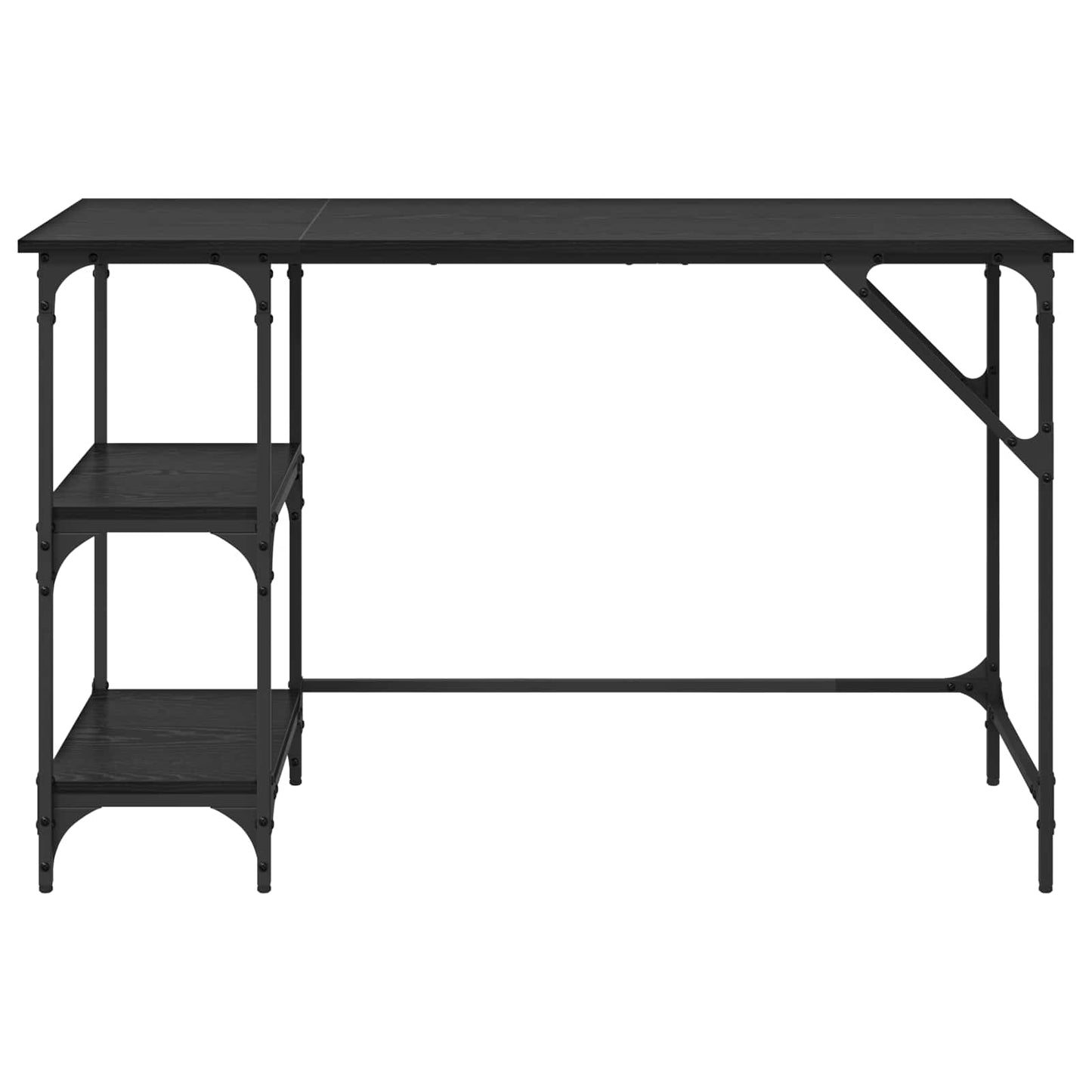 vidaXL Γραφείο Μαύρη Οξυά 120 x 50 x 75 cm Επεξεργασμένο Ξύλο