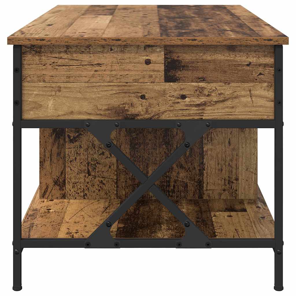 vidaXL Τραπεζάκι σαλονιού Παλιό Ξύλο 100 x 55 x 48.5 εκ