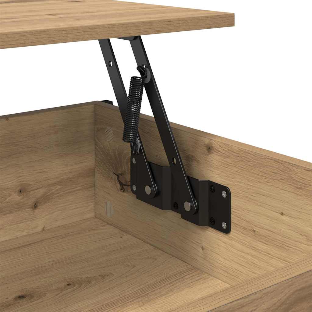 vidaXL Τραπεζάκι σαλονιού artisan δρυς 100 x 55 x 50 εκ.