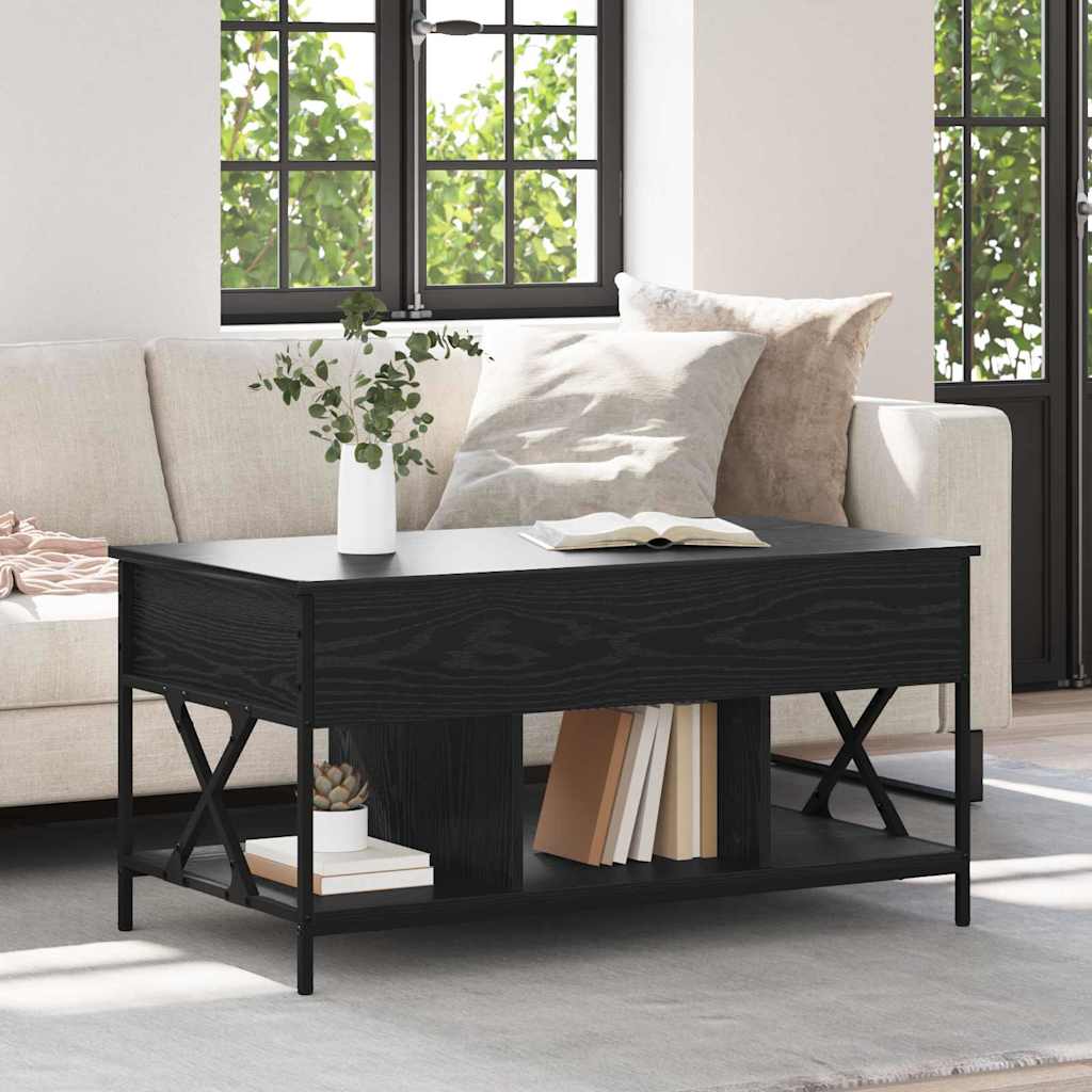 vidaXL Τραπεζάκι σαλονιού Μαύρη Οξυά 100 x 55 x 48.5 εκ