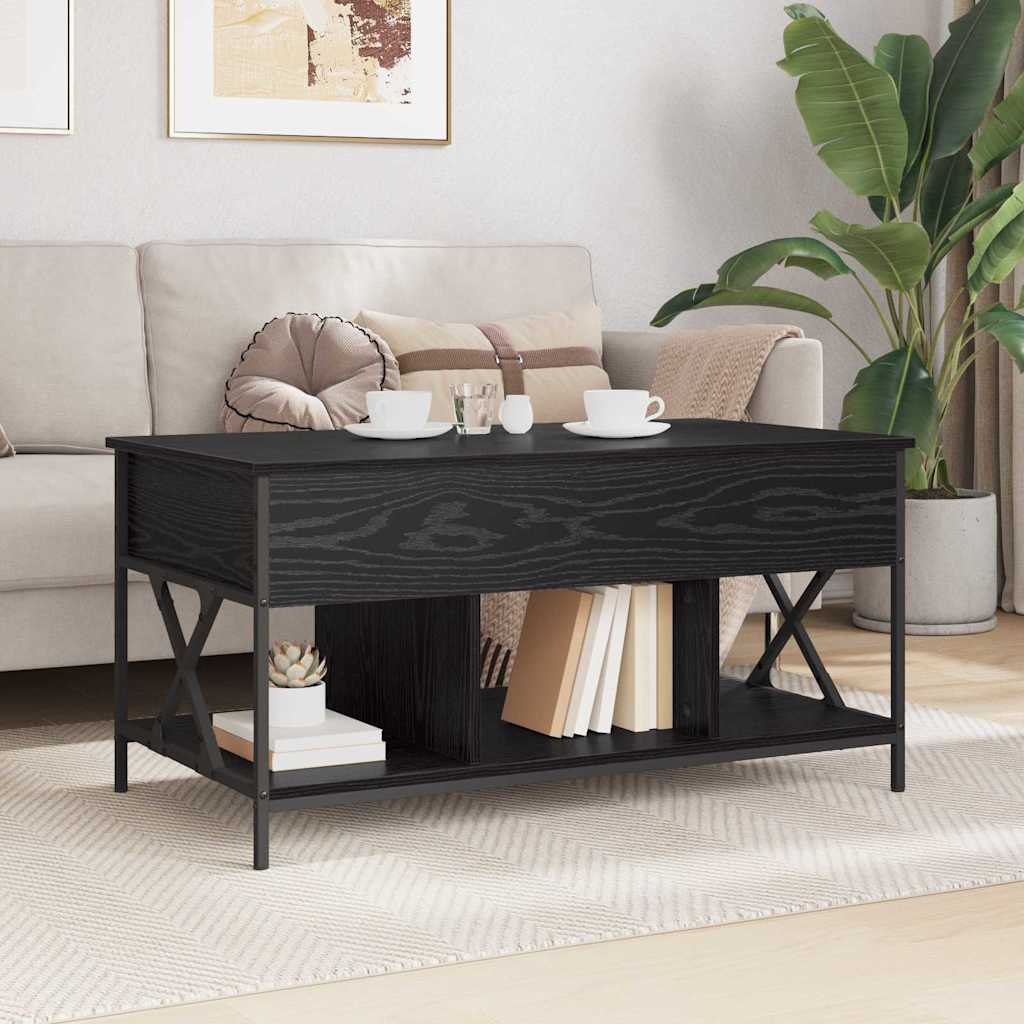 vidaXL Τραπεζάκι σαλονιού Μαύρη Οξυά 100 x 55 x 48.5 εκ