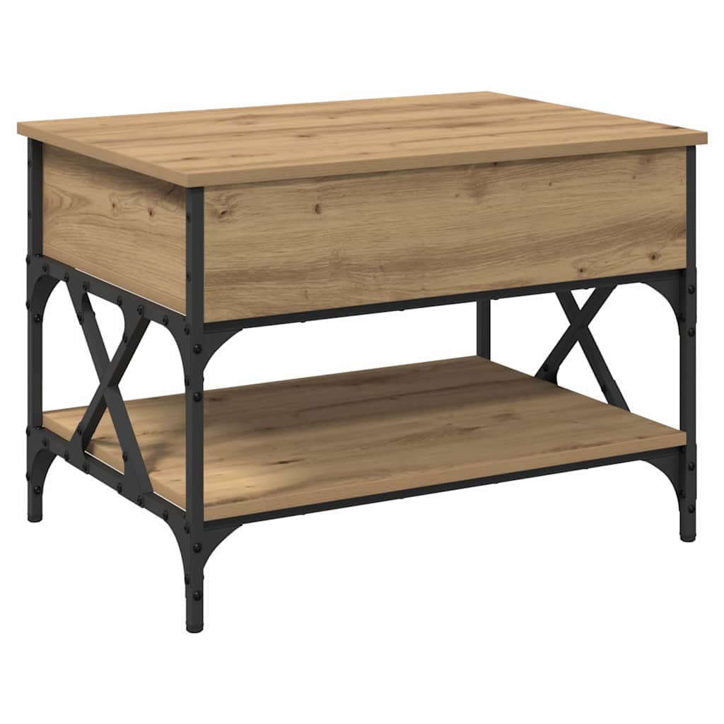 vidaXL Τραπεζάκι σαλονιού Artisan Oak 70x50x50εκ Επεξεργασμένο ξύλο