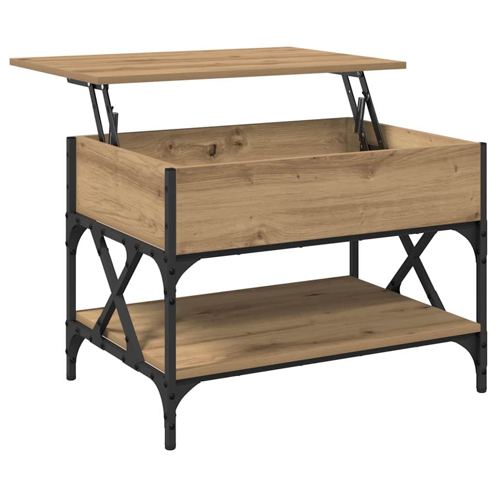 vidaXL Τραπεζάκι σαλονιού Artisan Oak 70x50x50εκ Επεξεργασμένο ξύλο