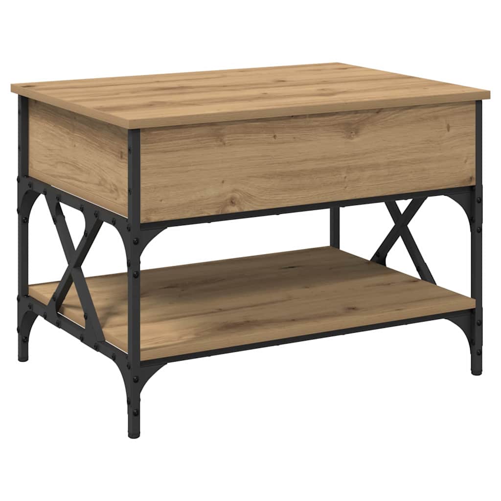 vidaXL Τραπεζάκι σαλονιού Artisan Oak 70x50x50εκ Επεξεργασμένο ξύλο