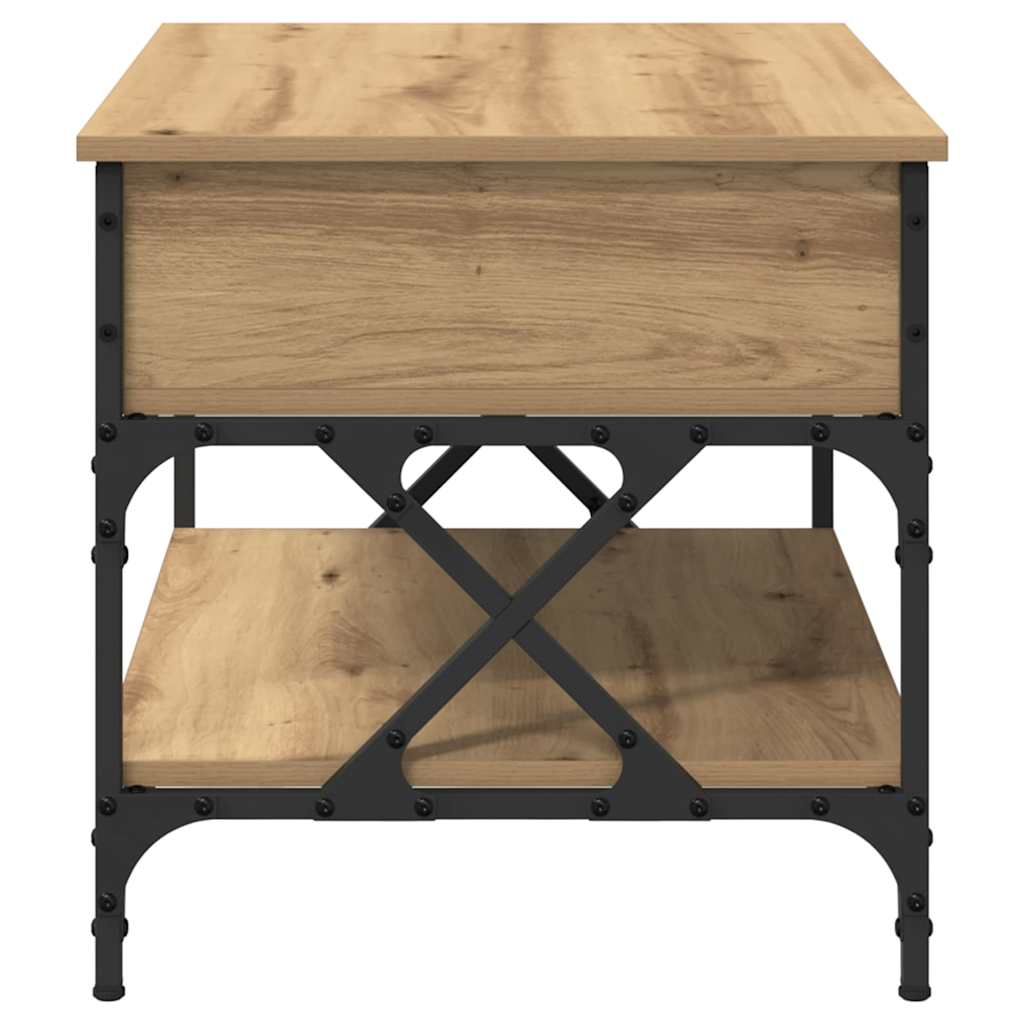 vidaXL Τραπεζάκι σαλονιού Artisan Oak 70x50x50εκ Επεξεργασμένο ξύλο