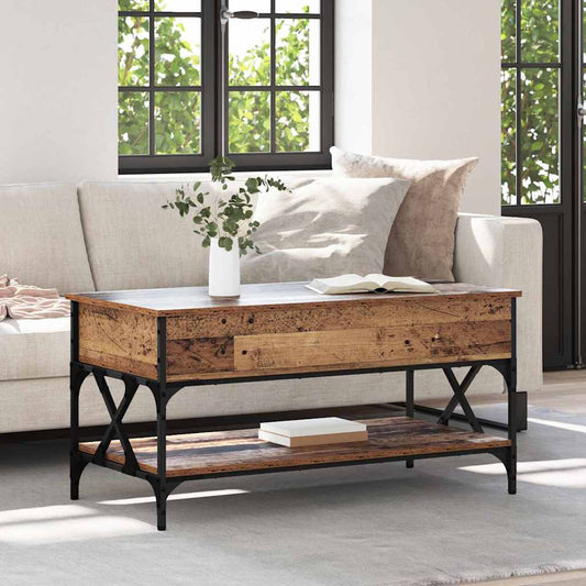 vidaXL Τραπεζάκι σαλονιού Παλιό Ξύλο 100 x 50 x 50 cm