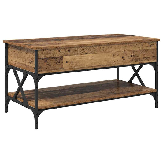 vidaXL Τραπεζάκι σαλονιού Παλιό Ξύλο 100 x 50 x 50 cm