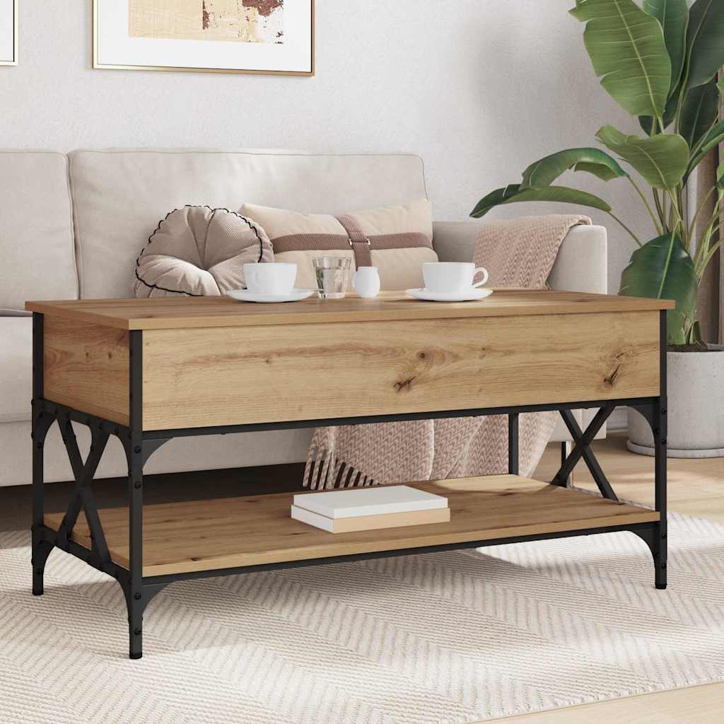 vidaXL Τραπεζάκι σαλονιού Artisan Oak 100 x 50 x 50 cm