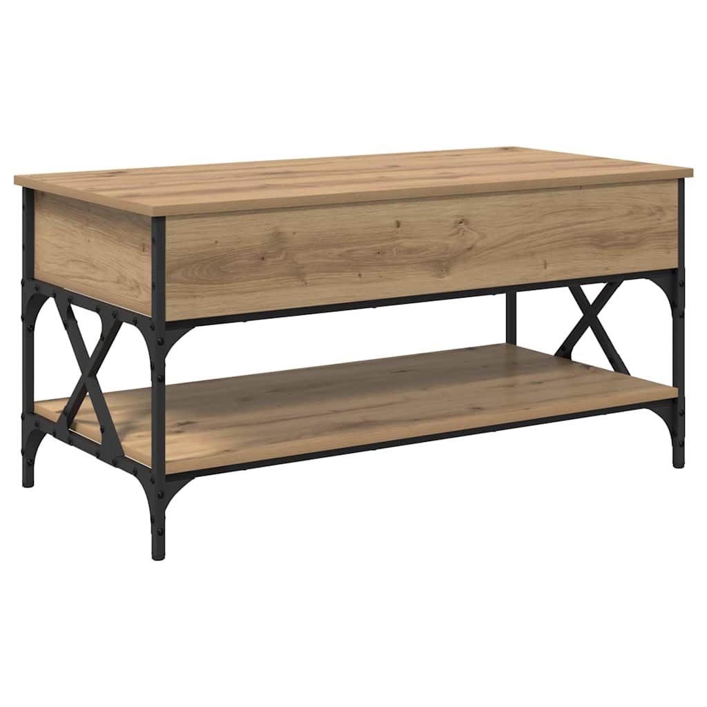 vidaXL Τραπεζάκι σαλονιού Artisan Oak 100 x 50 x 50 cm
