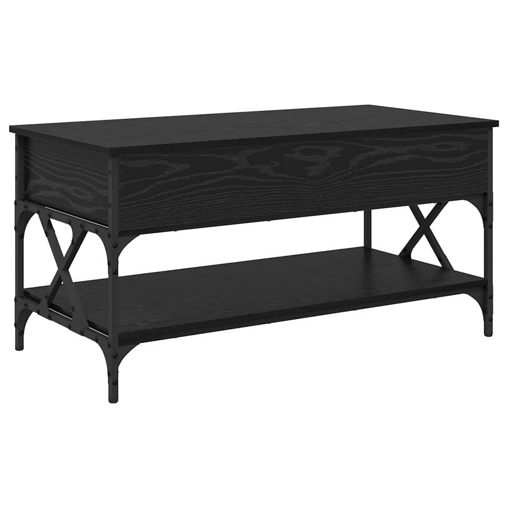 vidaXL Τραπεζάκι σαλονιού Μαύρη Οξυά 100 x 50 x 50 cm
