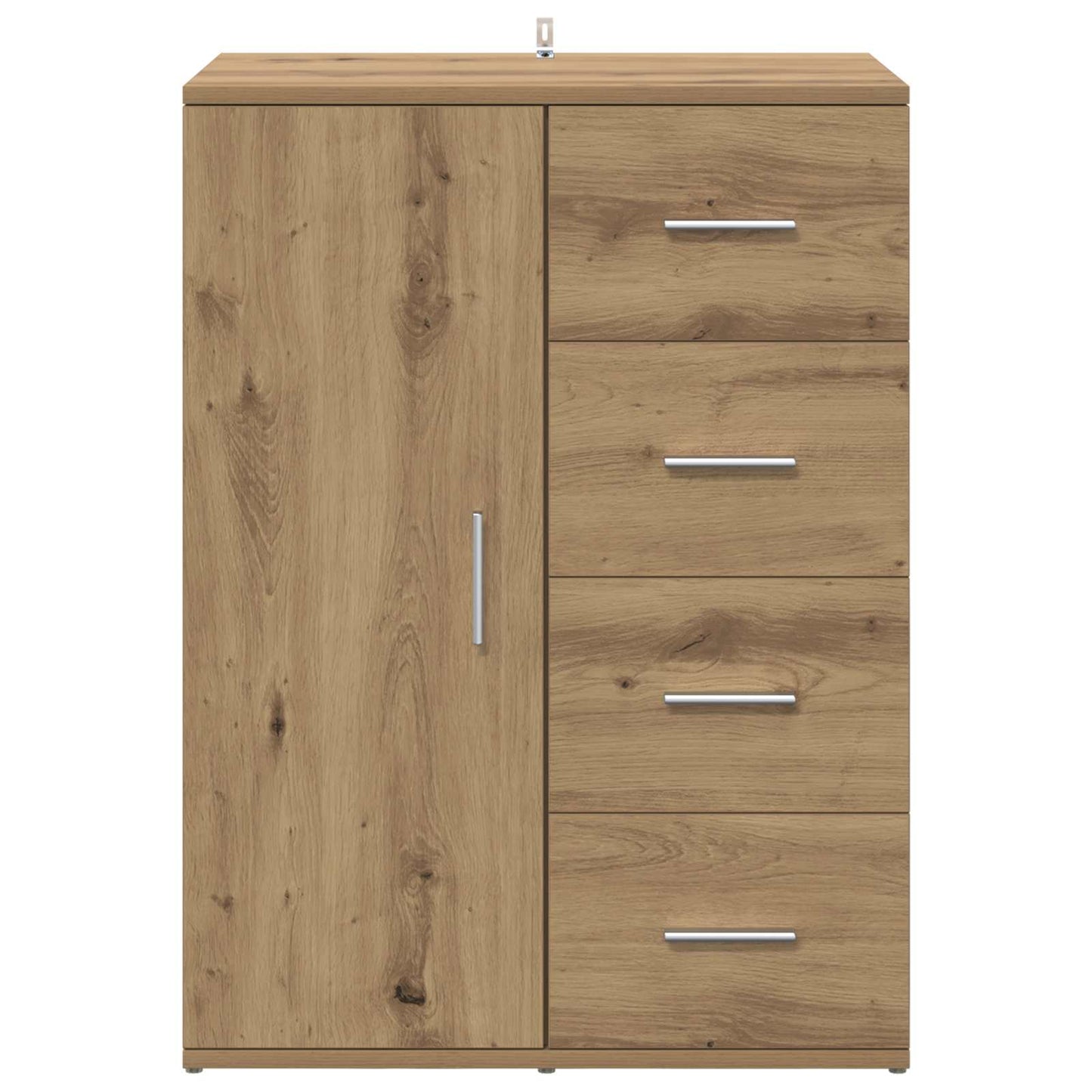 vidaXL Πλαϊνό γραφείο Artisan Oak 59 x 39 x 80 εκ. Επεξεργασμένο ξύλο
