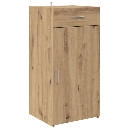 vidaXL Πλαϊνό γραφείο με συρτάρι artisan δρυς 45 x 42,5 x 93 εκ.