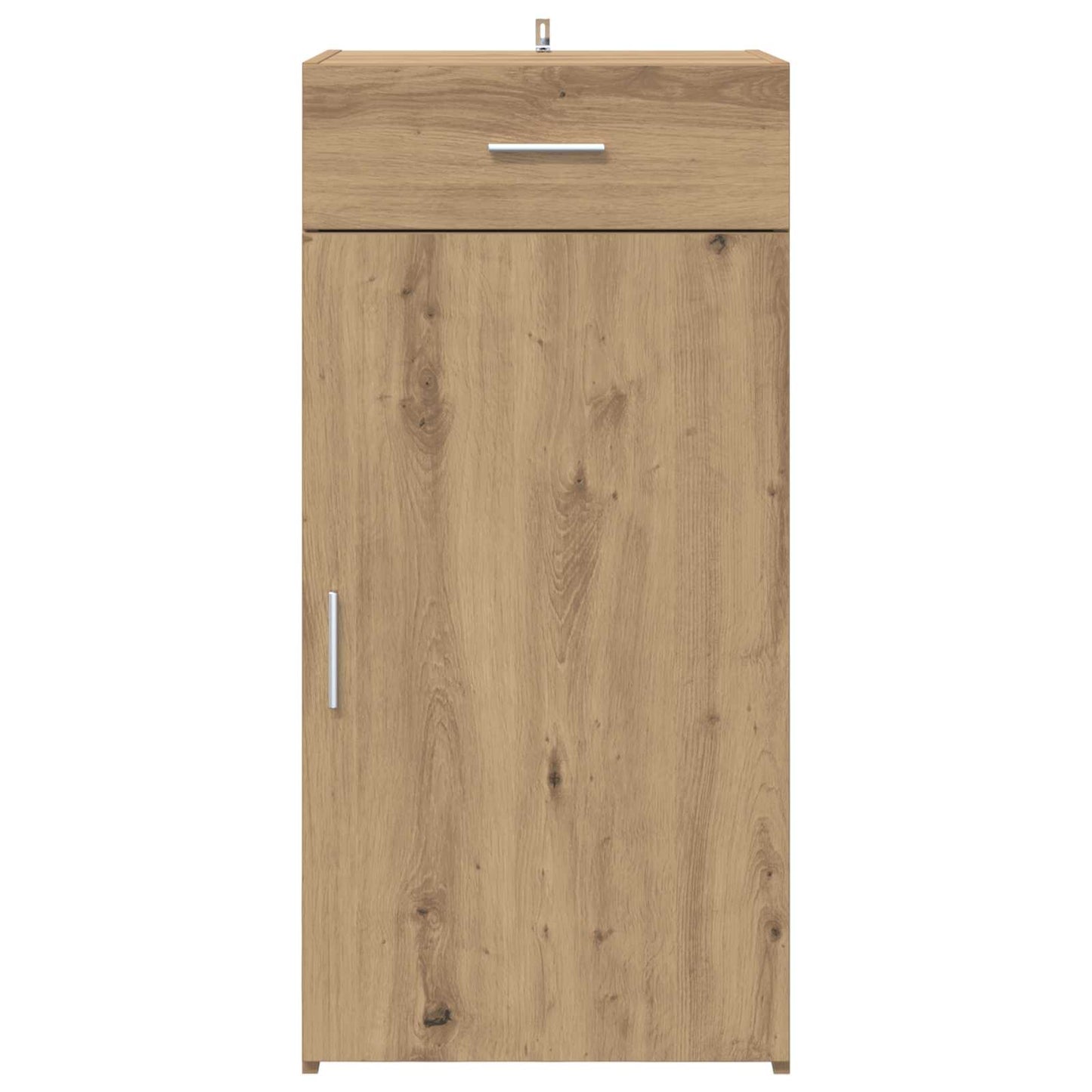 vidaXL Πλαϊνό γραφείο με συρτάρι artisan δρυς 45 x 42,5 x 93 εκ.
