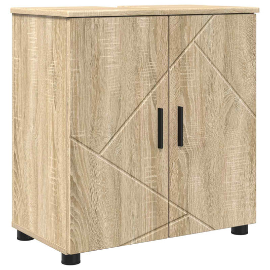 vidaXL Ντουλάπι Μπάνιου με αποθήκευση Δρύς Sonoma 61 x 35 x 64 εκ.
