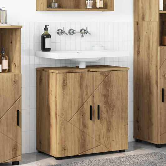 vidaXL Ντουλάπι Μπάνιου με αποθήκευση Artisan Oak 61 x 35 x 64 εκ.