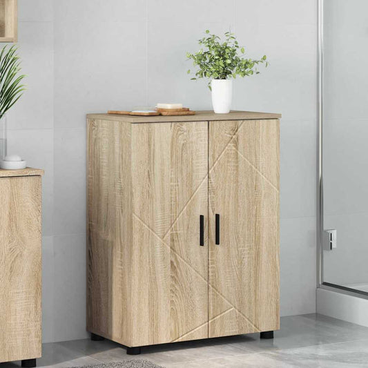 vidaXL Ντουλάπι Μπάνιου Δρύς Sonoma 60 x 35 x 80 εκ