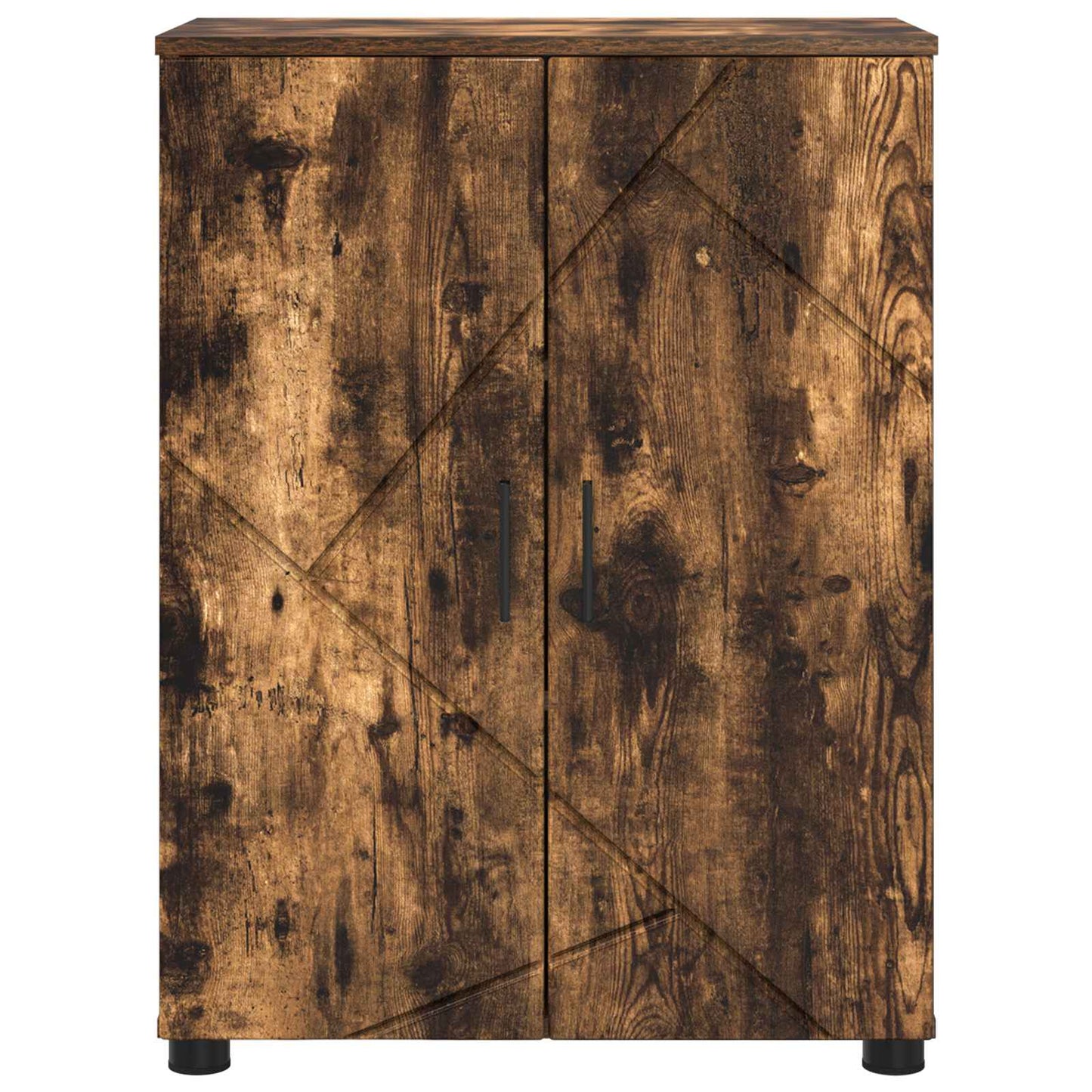 vidaXL Ντουλάπι Μπάνιου Καπνιστό Δρύς 60 x 35 x 80 εκ