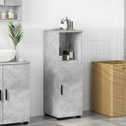 vidaXL Ντουλάπι Μπάνιου Σκυρόδεμα Γκρι 30 x 35 x 95 εκ