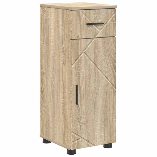 vidaXL Ντουλάπι Μπάνιου με συρτάρι Δρύς Sonoma 30 x 35 x 80 εκ