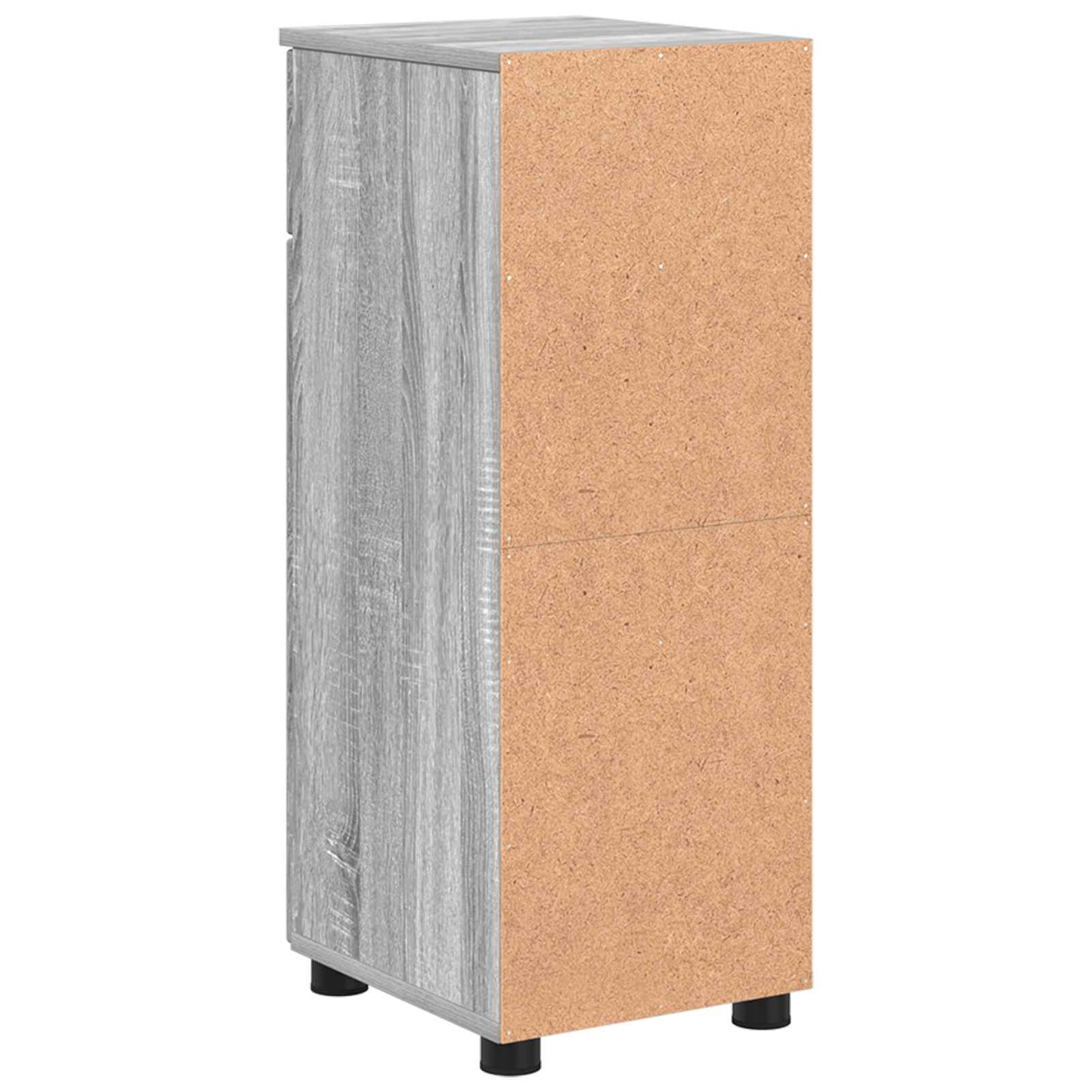 vidaXL Ντουλάπι Μπάνιου Γκρίζο Σονομα 30 x 35 x 80 εκ