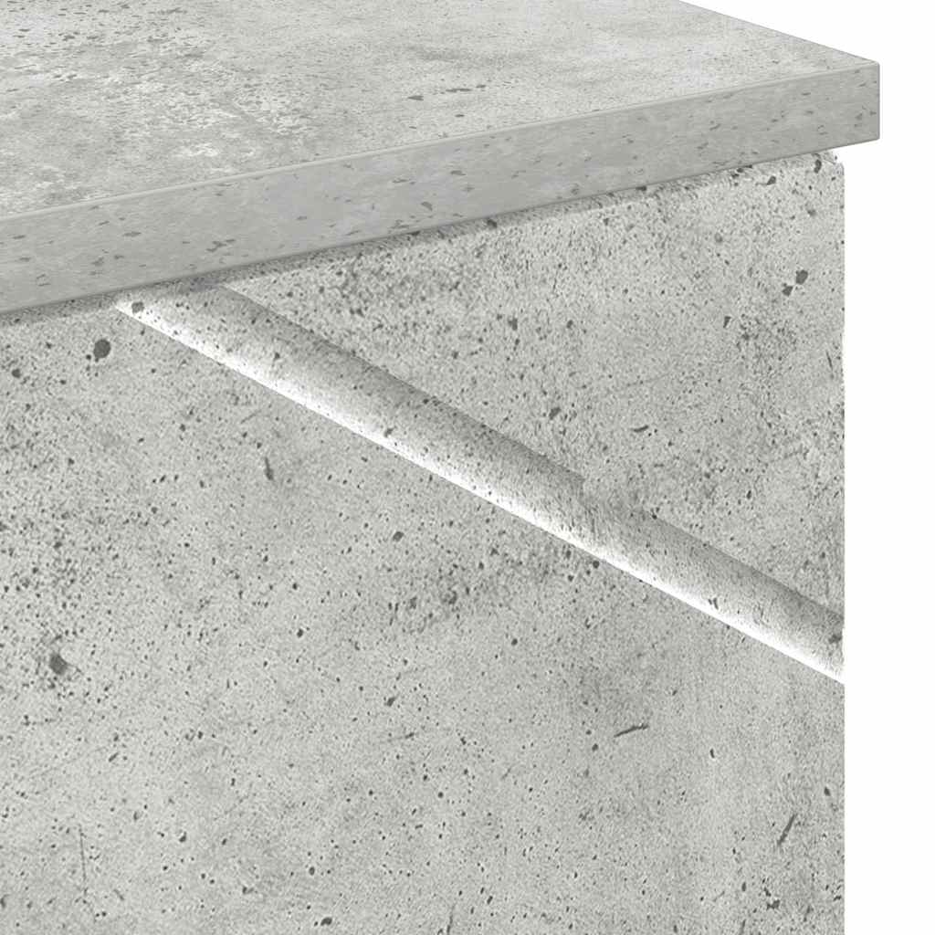 vidaXL Ψηλό ντουλάπι μπάνιου Γκρι σκυροδέματος 30 x 35 x 192 εκ.