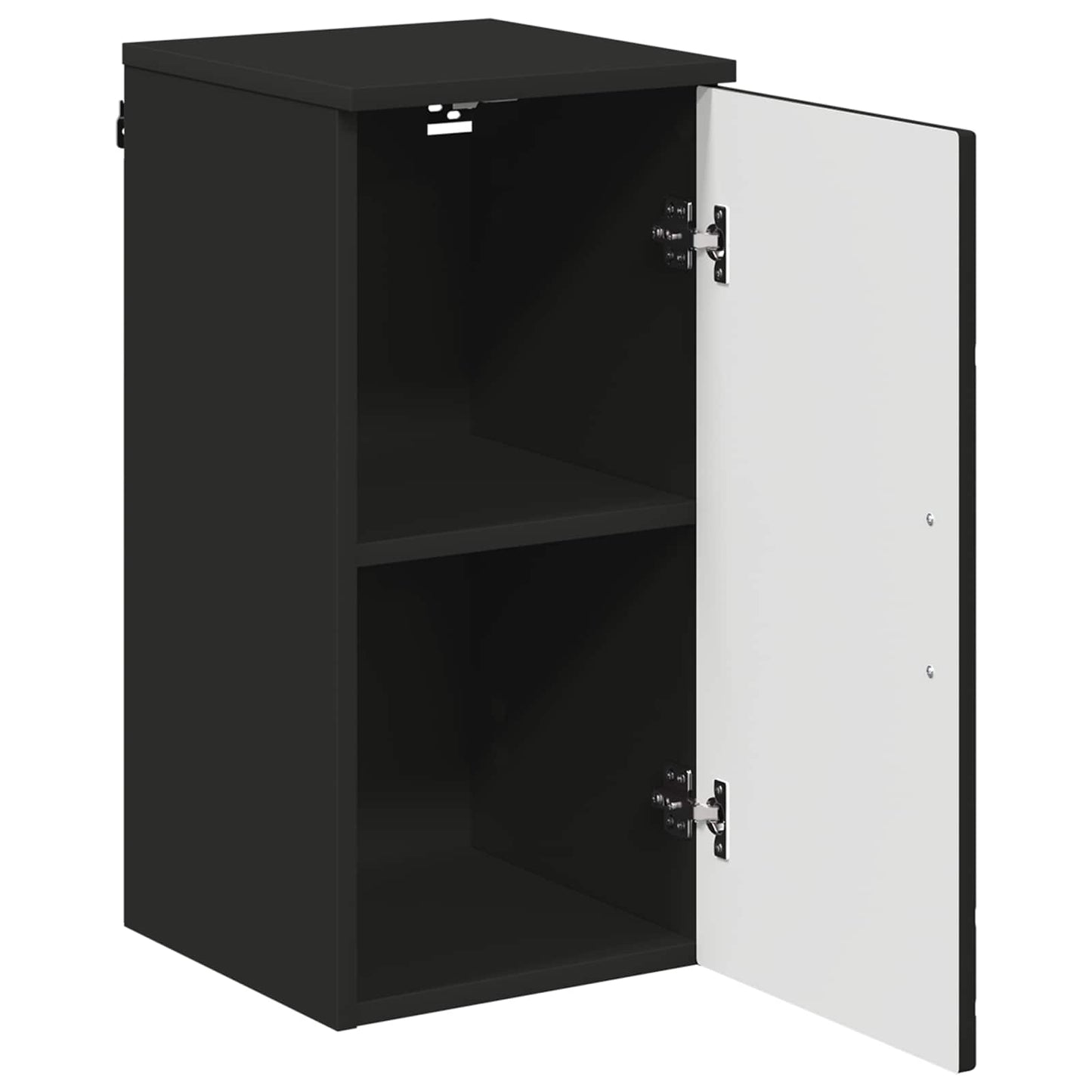 vidaXL Ντουλάπι Μπάνιου Μαύρο 30 x 31,5 x 61 εκ
