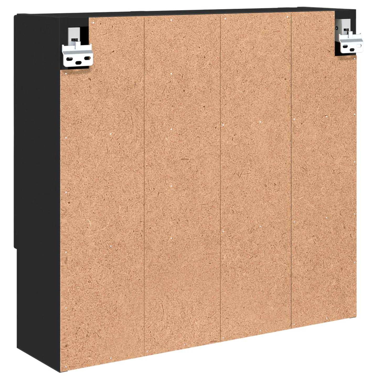 vidaXL Ντουλάπα Καθρέφτη Μαύρο 59 x 17 x 55 cm Επεξεργασμένο Ξύλο