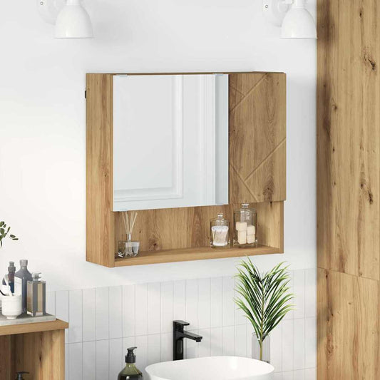 vidaXL Ντουλάπα Καθρέφτη Artisan Oak 59 x 17 x 55 cm