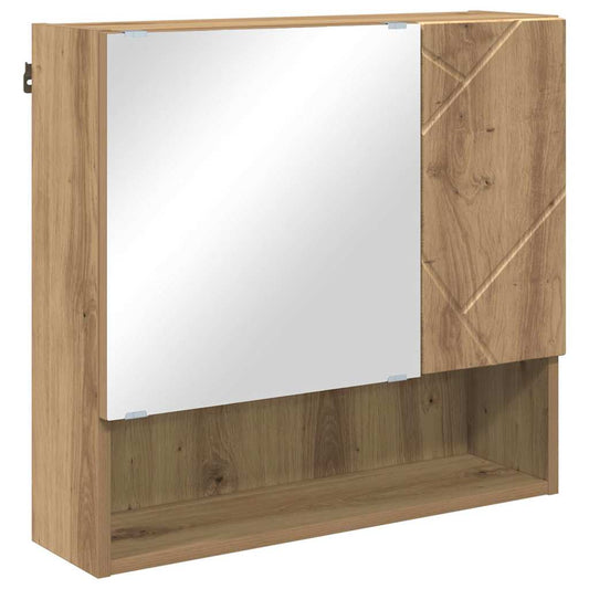 vidaXL Ντουλάπα Καθρέφτη Artisan Oak 59 x 17 x 55 cm