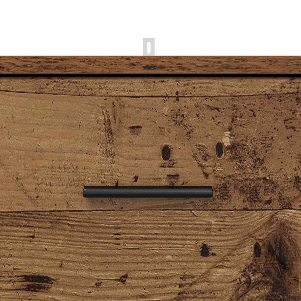 vidaXL Κομοδίνο Παλαιό ξύλο 38 x 38 x 66 εκ Επεξεργασμένο ξύλο