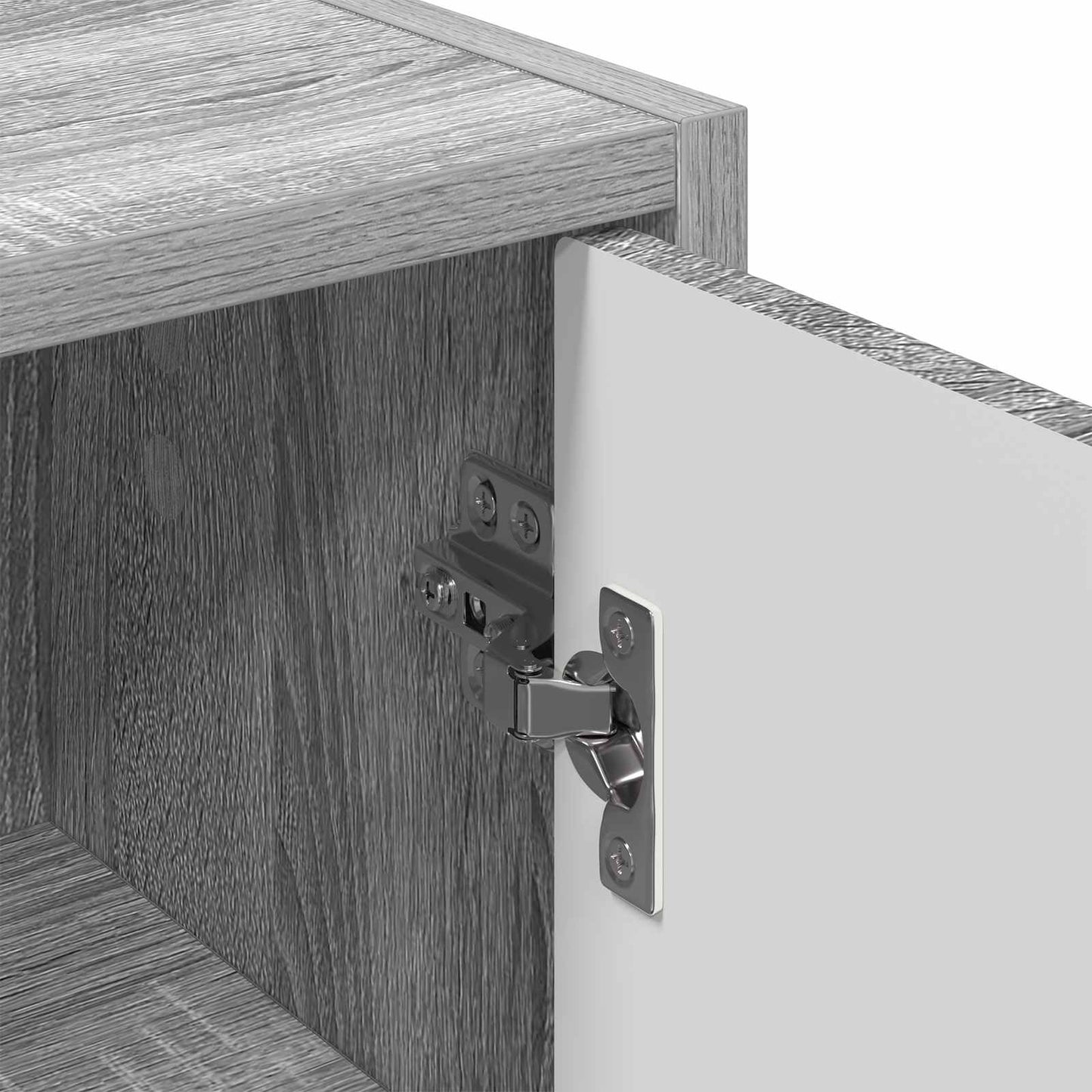 vidaXL Ντουλάπι Μπάνιου Γκρίζο Σονομα 39 x 23,5 x 65 εκ.