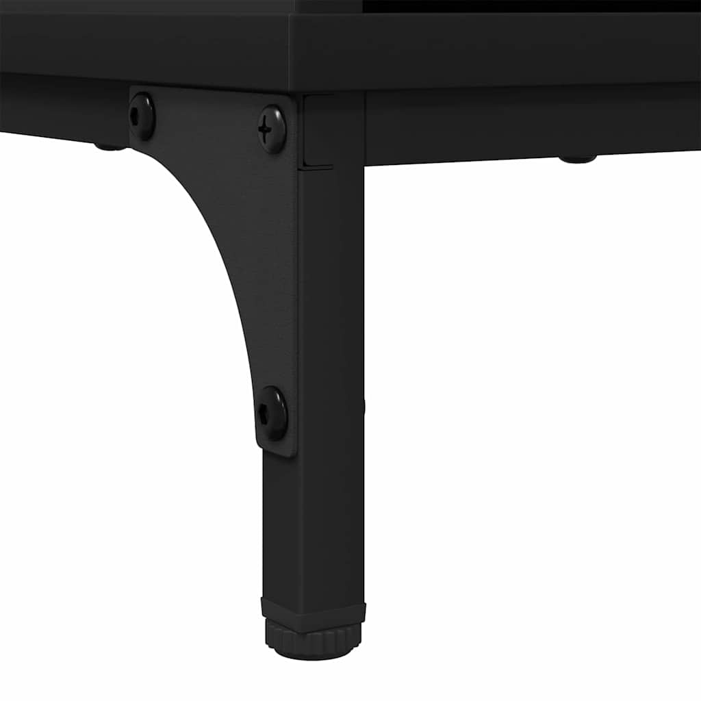 vidaXL Ντουλάπι Μπάνιου Μαύρο 39.5 x 36 x 88 εκ Επεξεργασμένο ξύλο