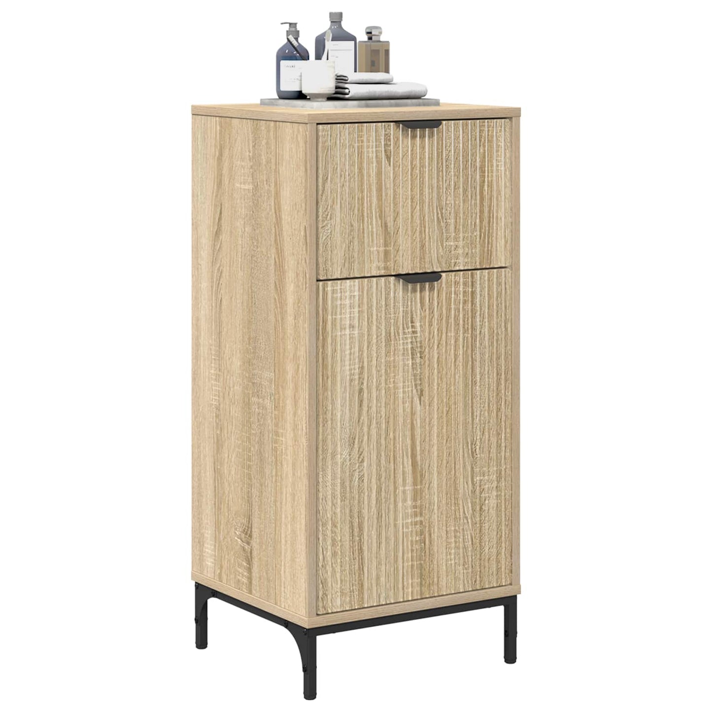 vidaXL Ντουλάπι Μπάνιου Δρύς Sonoma 39,5 x 36 x 88 εκ