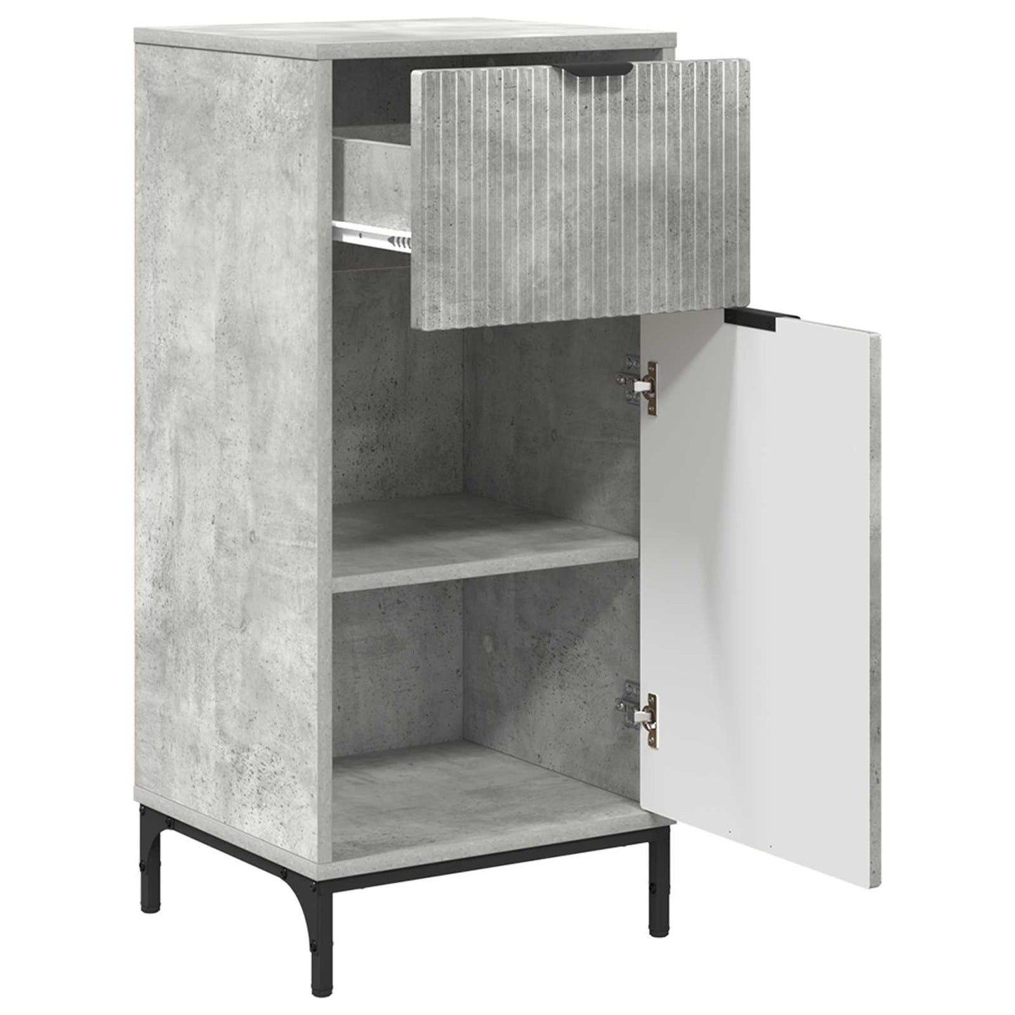 vidaXL Ντουλάπι Μπάνιου Σκυρόδεμα Γκρι 39,5 x 36 x 88 εκ