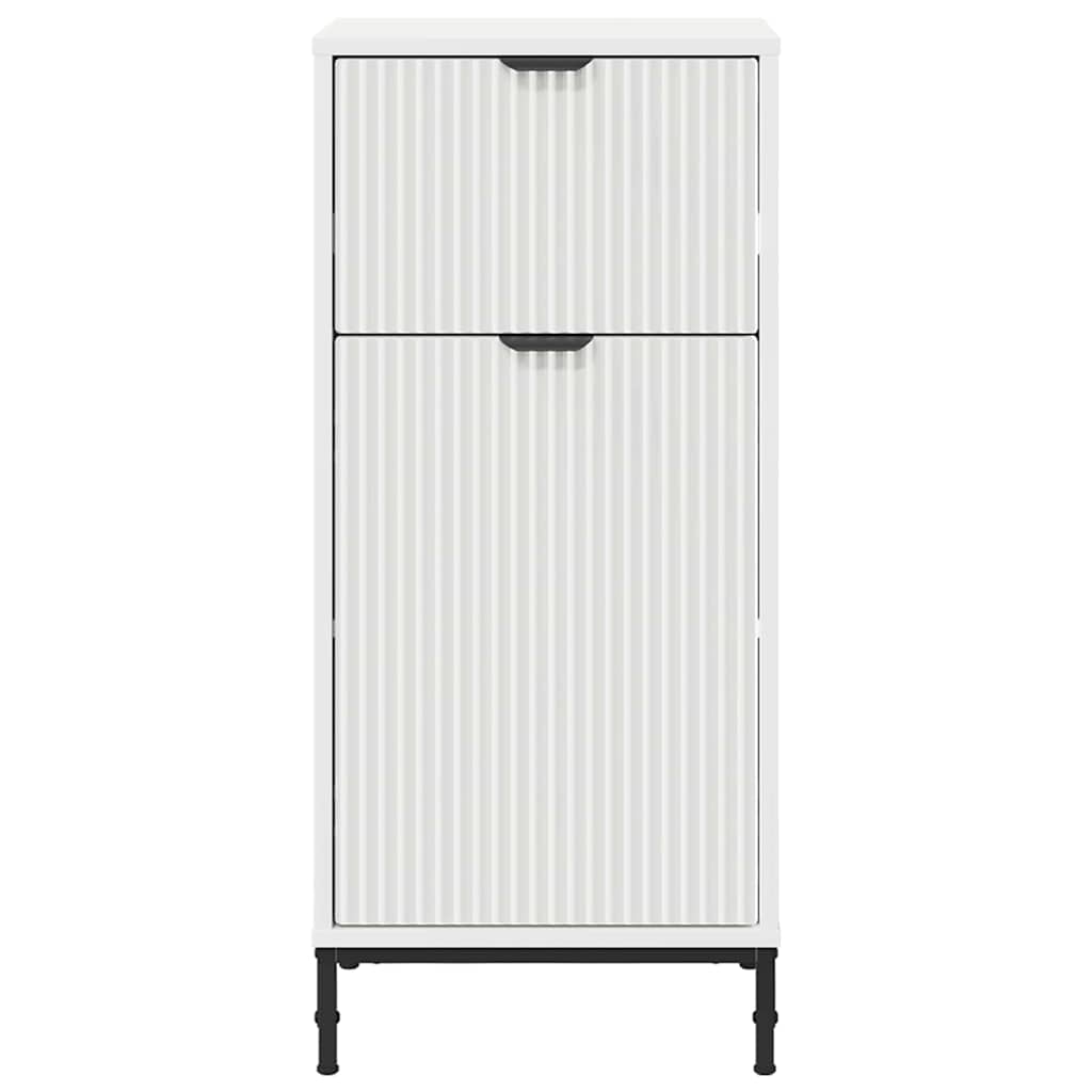 vidaXL Ντουλάπι Μπάνιου με συρτάρι Γυαλιστερό λευκό 39.5 x 36 x 88 εκ