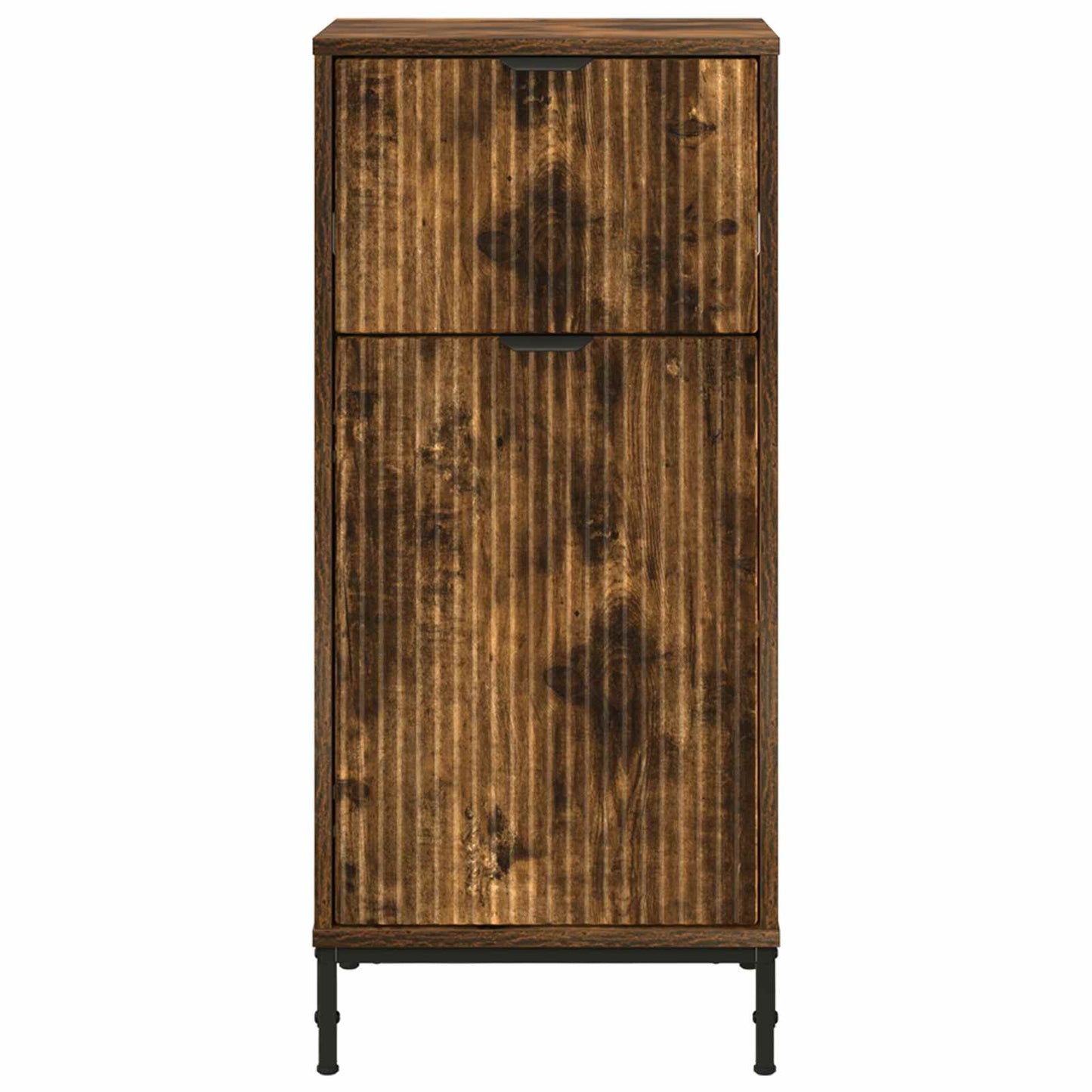 vidaXL Ντουλάπι Μπάνιου Καπνιστό Δρύς 39,5 x 36 x 88 εκ