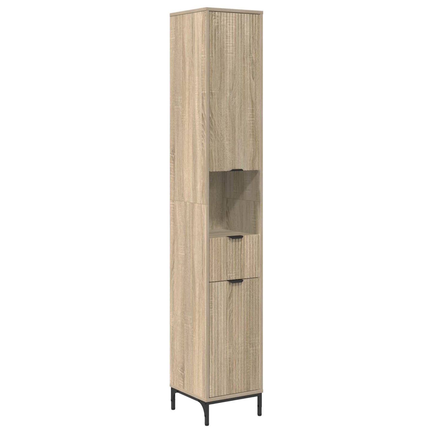 vidaXL Ντουλάπι Μπάνιου Δρύς Sonoma 31,5 x 33 x 190 εκ.