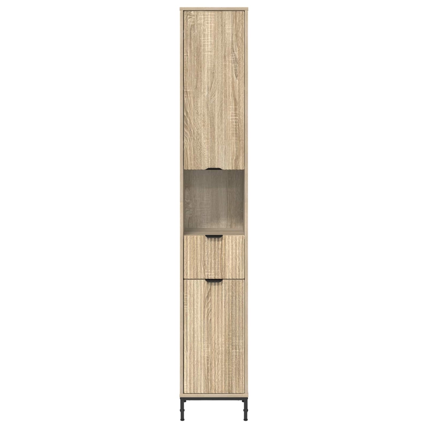vidaXL Ντουλάπι Μπάνιου Δρύς Sonoma 31,5 x 33 x 190 εκ.