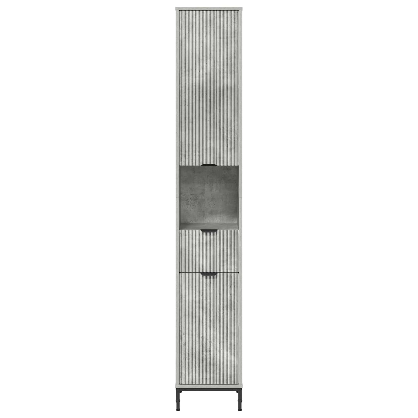 vidaXL Ντουλάπι Μπάνιου Σκυρόδεμα Γκρι 31,5 x 33 x 190 εκ.