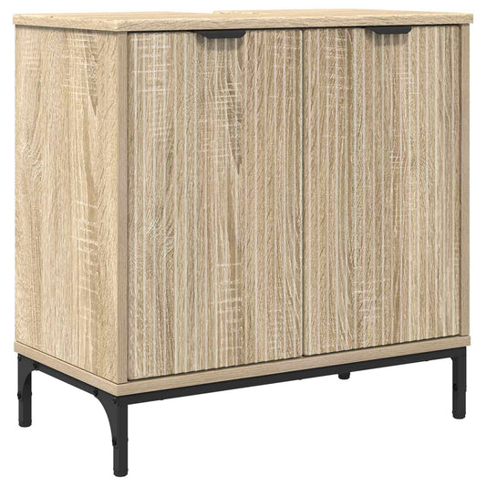 vidaXL Ντουλάπα Νιπτήρα Mπάνιου Sonoma Δρυς 60.5 x 33.5 x 61 εκ