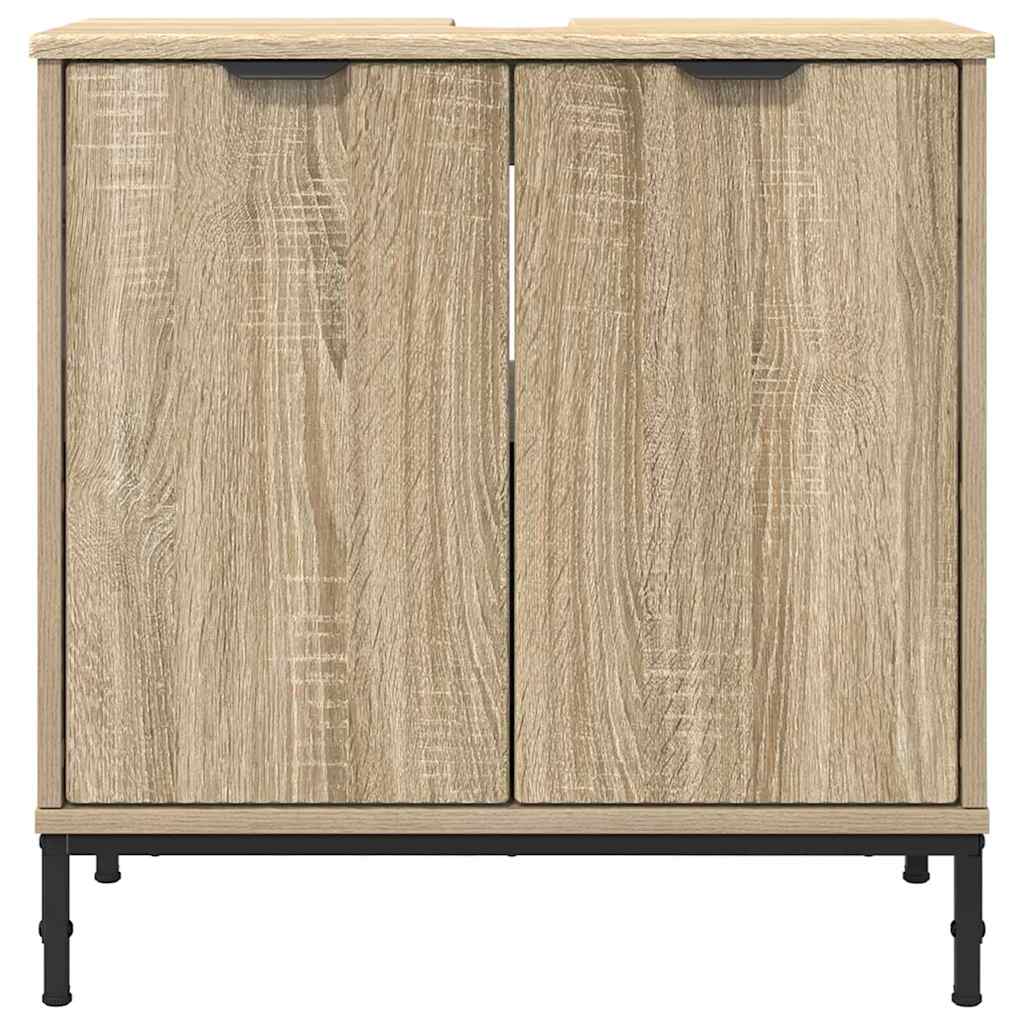 vidaXL Ντουλάπα Νιπτήρα Mπάνιου Sonoma Δρυς 60.5 x 33.5 x 61 εκ