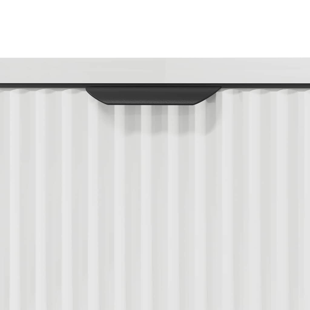 vidaXL Ντουλάπα Νιπτήρα Mπάνιου Γυαλιστερό λευκό 60.5 x 33.5 x 61 εκ